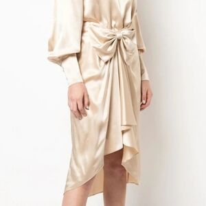 Cinq a Sept NWT Emma Silk Skirt in Sand